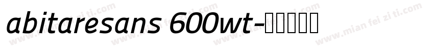 abitaresans 600wt字体转换